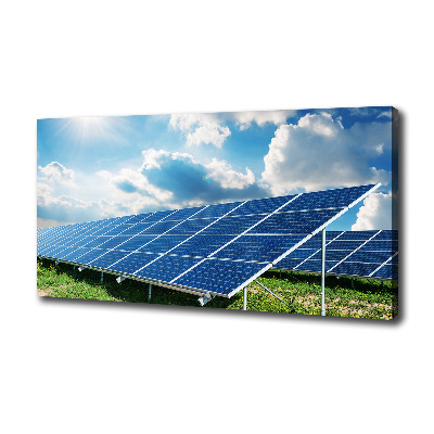 Cuadro canvas moderno de gran formato horizontal Baterías solares
