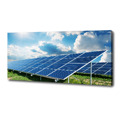Cuadro canvas moderno de gran formato horizontal Baterías solares