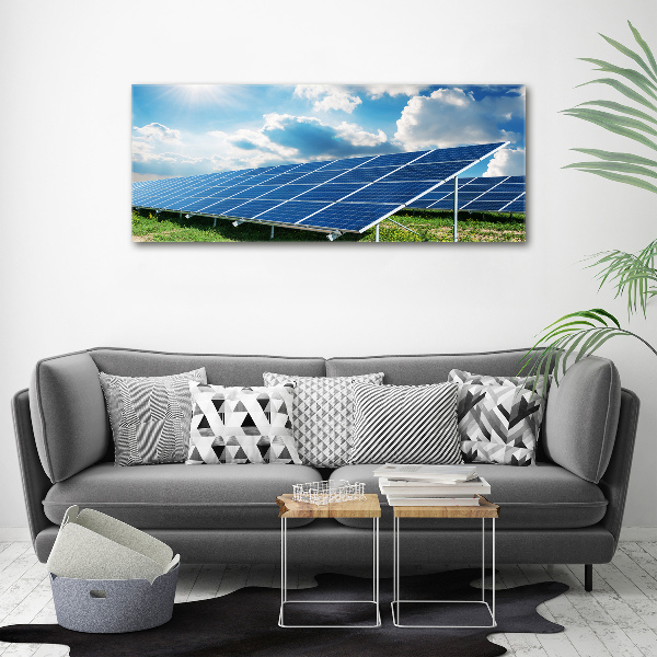 Cuadro canvas moderno de gran formato horizontal Baterías solares
