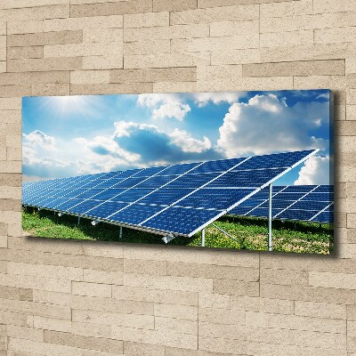 Cuadro canvas moderno de gran formato horizontal Baterías solares