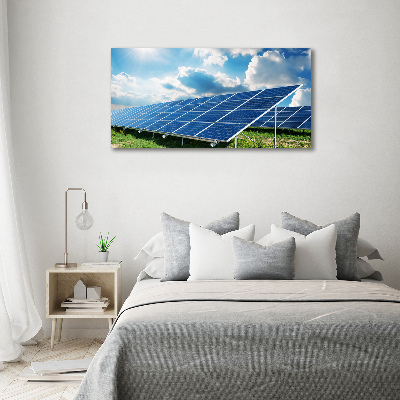 Cuadro canvas moderno de gran formato horizontal Baterías solares