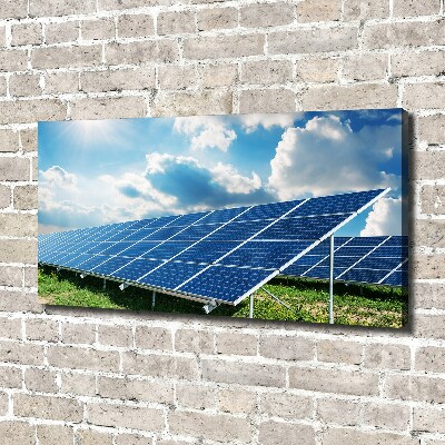Cuadro canvas moderno de gran formato horizontal Baterías solares