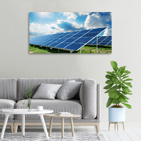 Cuadro canvas moderno de gran formato horizontal Baterías solares