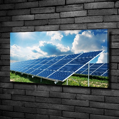 Cuadro canvas moderno de gran formato horizontal Baterías solares