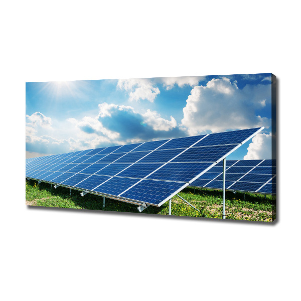 Cuadro canvas moderno de gran formato horizontal Baterías solares