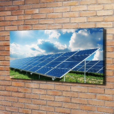 Cuadro canvas moderno de gran formato horizontal Baterías solares