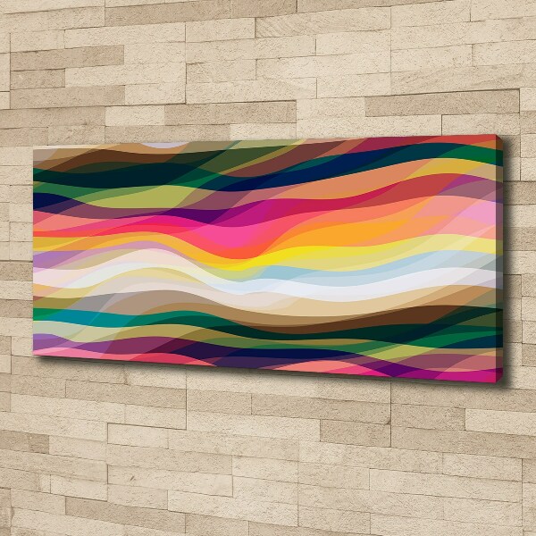 Fotocuadro en lienzo de alta calidad horizontal Ondas abstractas