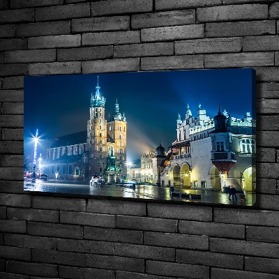 Foto obraz canvas Kraków nocą