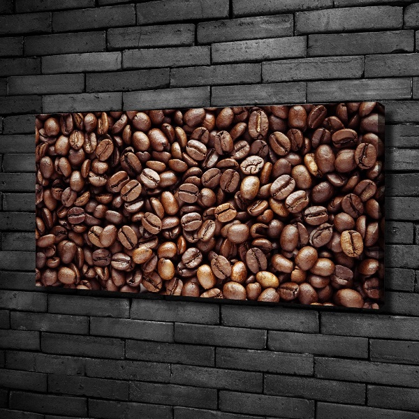 Fotocuadro en lienzo de alta calidad horizontal Granos de café