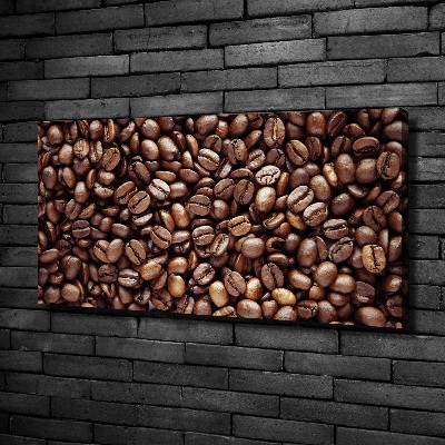 Fotocuadro en lienzo de alta calidad horizontal Granos de café