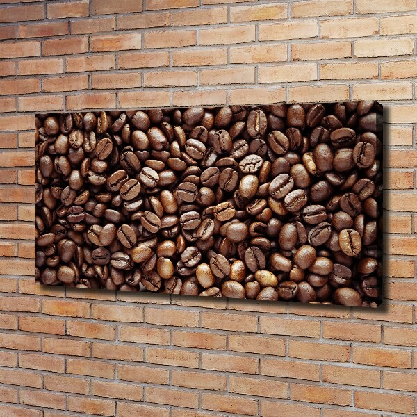 Fotocuadro en lienzo de alta calidad horizontal Granos de café