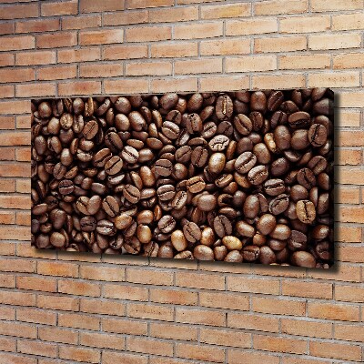 Fotocuadro en lienzo de alta calidad horizontal Granos de café