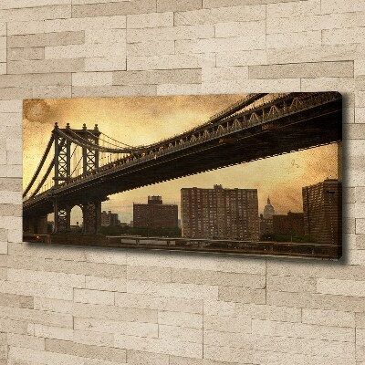 Cuadro canvas con impresión uv duradera horizontal Manhattan Nueva York