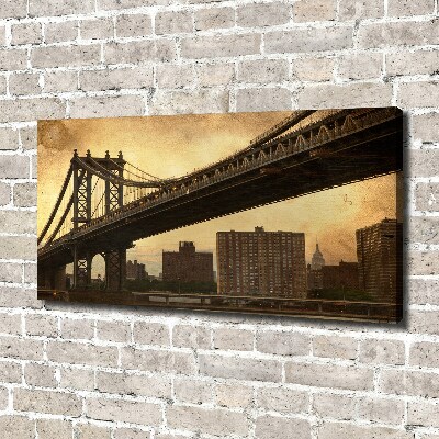 Cuadro canvas con impresión uv duradera horizontal Manhattan Nueva York