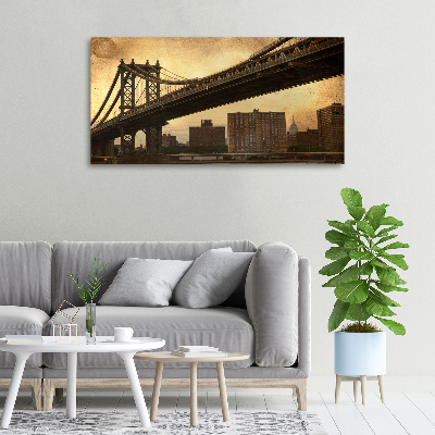 Cuadro canvas con impresión uv duradera horizontal Manhattan Nueva York