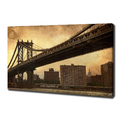 Cuadro canvas con impresión uv duradera horizontal Manhattan Nueva York