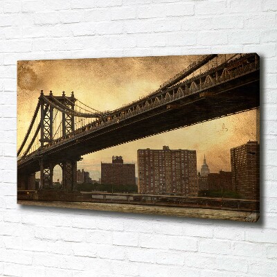 Cuadro canvas con impresión uv duradera horizontal Manhattan Nueva York
