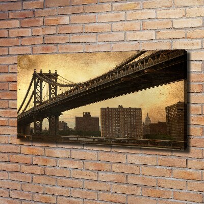 Cuadro canvas con impresión uv duradera horizontal Manhattan Nueva York