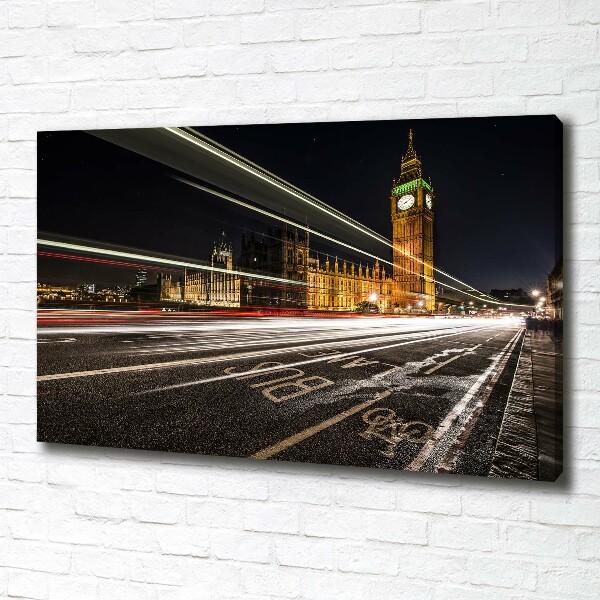 Fotocuadro en lienzo de alta calidad horizontal Big Ben de Londres