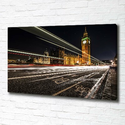 Fotocuadro en lienzo de alta calidad horizontal Big Ben de Londres