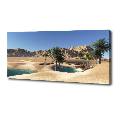 Cuadro canvas moderno de gran formato horizontal Oasis