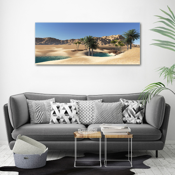 Cuadro canvas moderno de gran formato horizontal Oasis