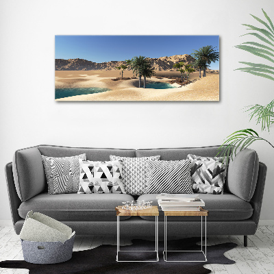 Cuadro canvas moderno de gran formato horizontal Oasis