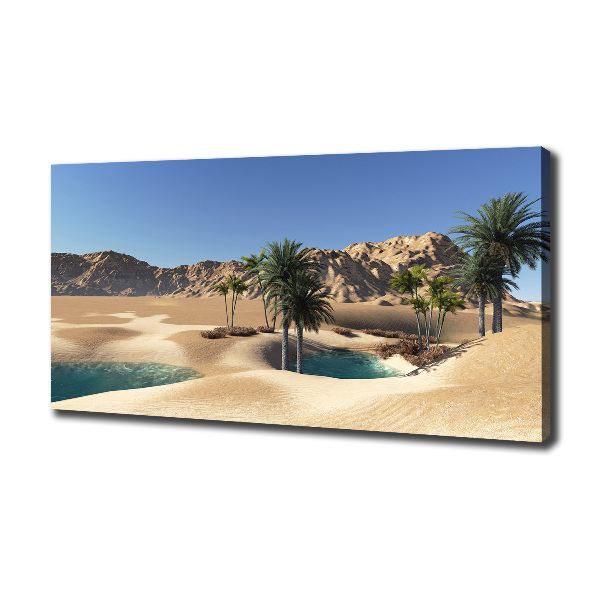 Cuadro canvas moderno de gran formato horizontal Oasis