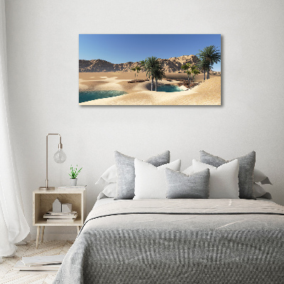 Cuadro canvas moderno de gran formato horizontal Oasis