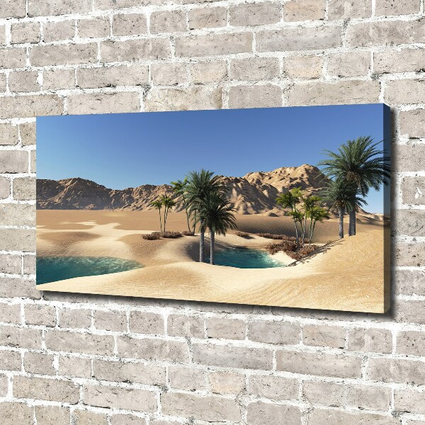 Cuadro canvas moderno de gran formato horizontal Oasis