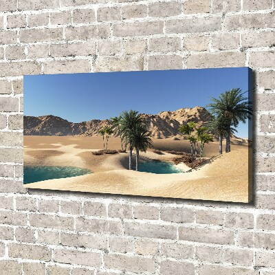 Cuadro canvas moderno de gran formato horizontal Oasis