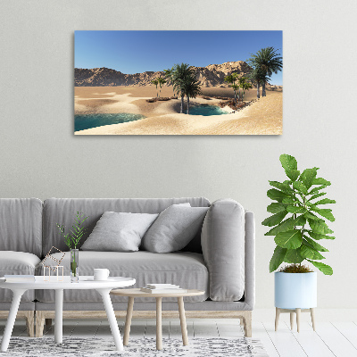 Cuadro canvas moderno de gran formato horizontal Oasis