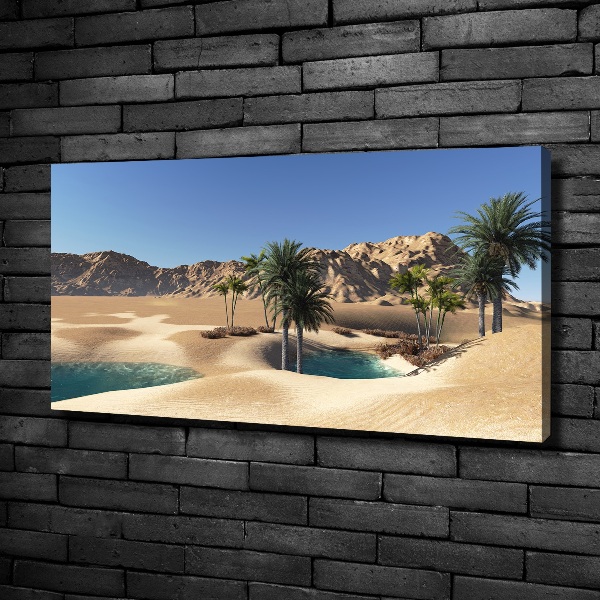 Cuadro canvas moderno de gran formato horizontal Oasis