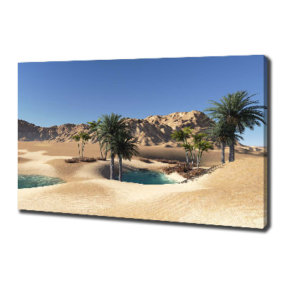 Cuadro canvas moderno de gran formato horizontal Oasis