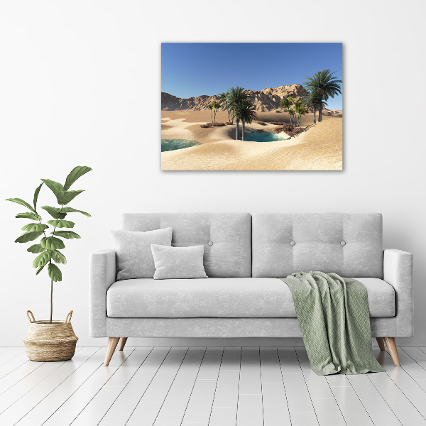 Cuadro canvas moderno de gran formato horizontal Oasis