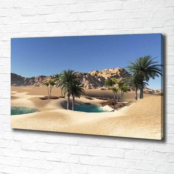 Cuadro canvas moderno de gran formato horizontal Oasis