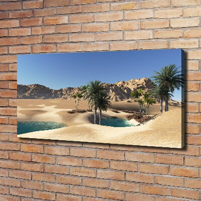 Cuadro canvas moderno de gran formato horizontal Oasis
