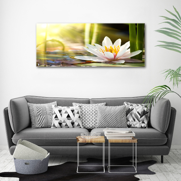 Cuadro canvas con impresión uv duradera horizontal Nenúfar