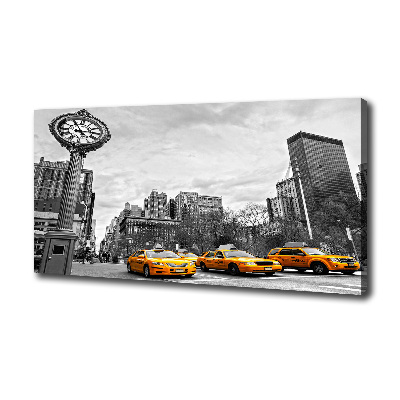 Cuadro canvas moderno de gran formato horizontal Taxis de Nueva York