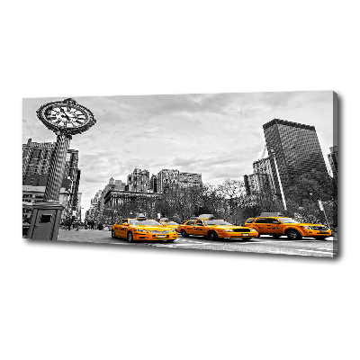 Cuadro canvas moderno de gran formato horizontal Taxis de Nueva York