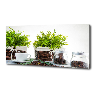 Foto en lienzo con acabado profesional horizontal Tema de cafetería