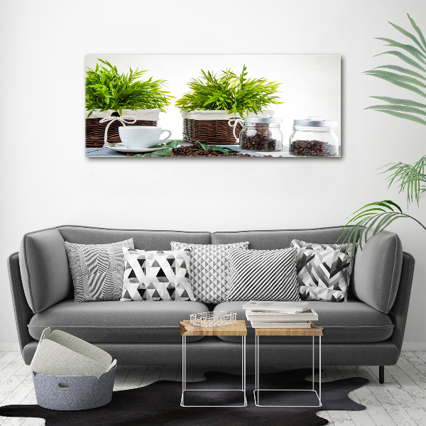 Foto en lienzo con acabado profesional horizontal Tema de cafetería