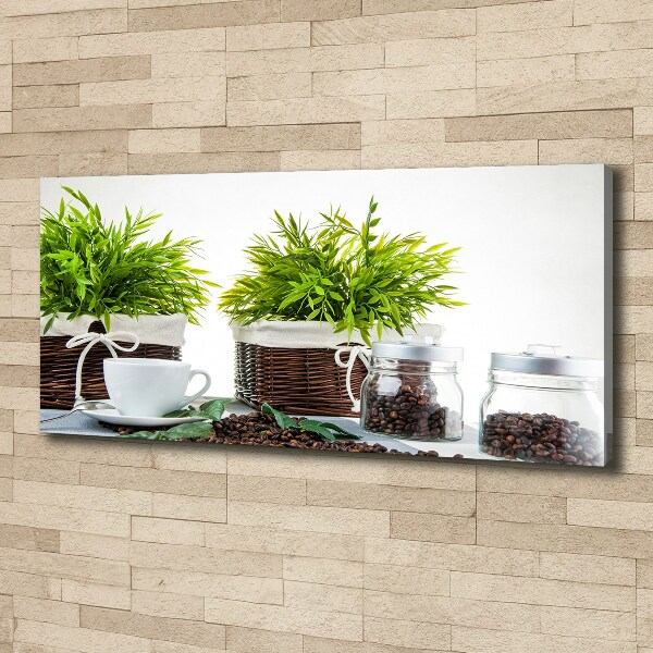 Foto en lienzo con acabado profesional horizontal Tema de cafetería