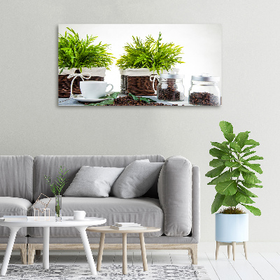 Foto en lienzo con acabado profesional horizontal Tema de cafetería