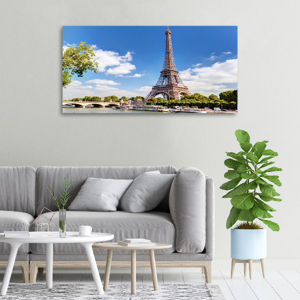 Fotocuadro en lienzo de alta calidad horizontal Torre Eiffel de París