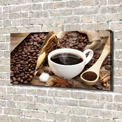 Foto en lienzo con acabado profesional horizontal Una taza de café