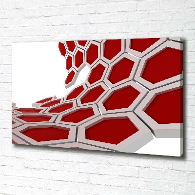 Fotocuadro en lienzo de alta calidad horizontal Abstracción 3D