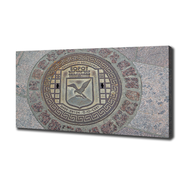 Cuadro canvas con impresión uv duradera horizontal Pozo de Sopot