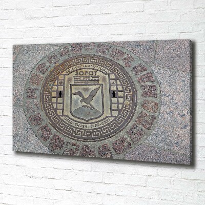 Cuadro canvas con impresión uv duradera horizontal Pozo de Sopot