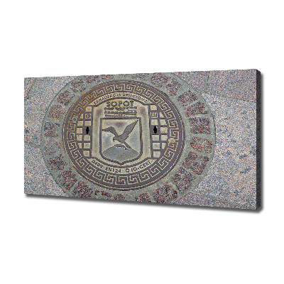 Cuadro canvas con impresión uv duradera horizontal Pozo de Sopot